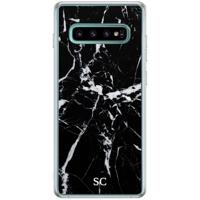 Samsung Galaxy S10 Plus hoesje ontwerpen - Marmer zwart