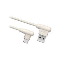 USB 2.0 data- en oplaadkabel - USB Type-C 90° stekker - 35% biologisch afbreekbare materialen