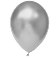 Chrome Ballonnen Zilver - 50 Stuks - thumbnail