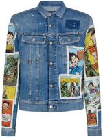 DSQUARED2 x Betty Boop veste en jean à imprimé - Bleu