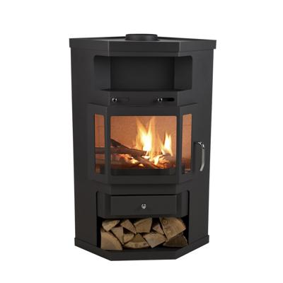 Livn: Houtkachel Falun - Zwart