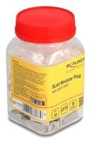 DeLOCK 67177 wire connector RJ45 Silver, Transparent