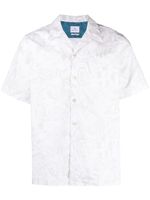 PS Paul Smith chemise imprimée à col cubain - Blanc