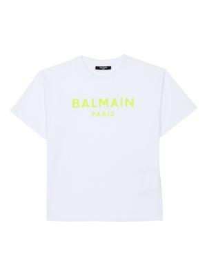 Balmain Kids T-shirt met logoprint - Wit