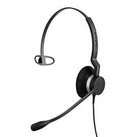 Jabra Biz 2300 Quick Disconnect UC On-Ear Mono Headset - Unified Communications Certified Ruisonderdrukking en Corded Hoofdtelefoon voor Deskphones, Zwart