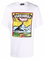 DSQUARED2 t-shirt à imprimé graphique - Blanc