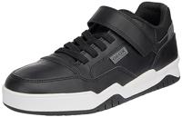 Geox Jongens J Perth Boy E Sneakers, Black Dk Grey, 35 EU