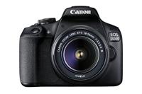 Canon EOS 2000D Spiegelreflexcamera, met lens EF-S 18-55 F3.5-5.6 III (24,1 MP, DIGIC 4+, 7,5 cm (3.0 inch) lcd-scherm, full-hd, wifi, APS-C CMOS-sensor), zwart