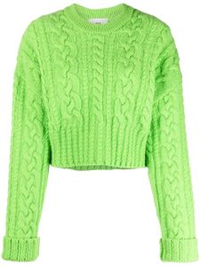 AMI Paris pull en maille torsadée - Vert