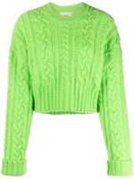 AMI Paris pull en maille torsadée - Vert - thumbnail