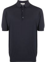 John Smedley polo classique - Bleu