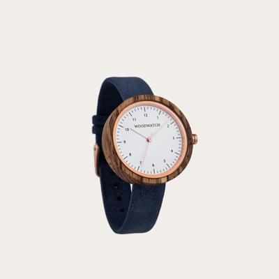 Houten Horloge Oslo Navy
