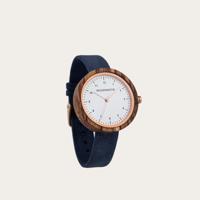 Houten Horloge Oslo Navy