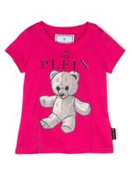 Philipp Plein Junior t-shirt à imprimé Teddy Bear - Rose