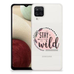 Samsung Galaxy A12 Telefoonhoesje met Naam Boho Stay Wild