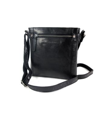 2 vaks schoudertas damestas LAOS zwart