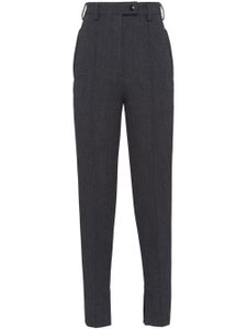 Prada pantalon à taille haute - Gris