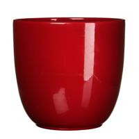 Mica Decorations Plantenpot - rood - keramiek - 31 x 28 cm - thumbnail