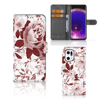 Hoesje OPPO Find X5 Pro Watercolor Flowers