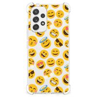 Samsung Galaxy A53 5G Doorzichtige Silicone Hoesje Emoji - thumbnail