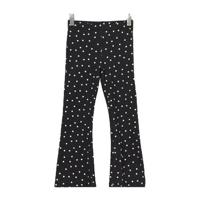 Ellos flared broek Ebb met all over print zwart/wit