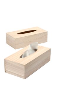 Tissuedoos hout Creotime 27x14x8cm