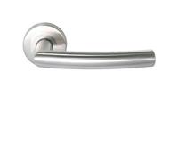 Deurkrukken Italie op rozetten, rvs-mat