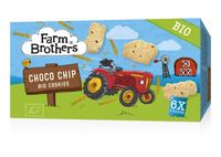 Farm Brothers Kids chocolate chip cookies 6 x uitdeelzakjes bio (102 gr)