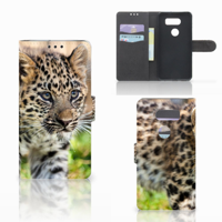 LG V30 Telefoonhoesje met Pasjes Baby Luipaard