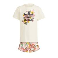 adidas Originals T-shirt + short gebroken wit/multi