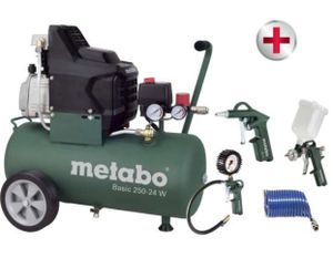 Metabo Basic 250-24 W OF Compressor + LPZ-4 toebehorenset - 690865000