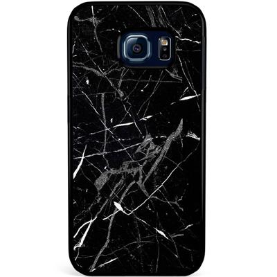 Samsung Galaxy S6 Edge hoesje - Marmer zwart