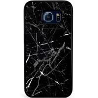 Samsung Galaxy S6 Edge hoesje - Marmer zwart