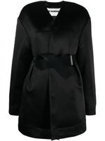 Jil Sander doudoune à taille ceinturée - Noir