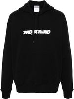 Moschino hoodie en coton à logo imprimé - Noir