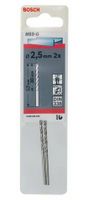 Bosch Accessories 2608585909 HSS Metaal-spiraalboor 2.5 mm Gezamenlijke lengte 57 mm Geslepen DIN 338 Cilinderschacht 2 stuk(s) - thumbnail