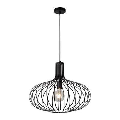 Lucide MANUELA Hanglamp 1xE27 - Zwart