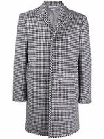 Thom Browne manteau boutonné à motif pied-de-poule - Noir - thumbnail