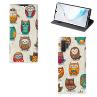 Samsung Galaxy Note 10 Plus Hoesje maken Vrolijke Uilen