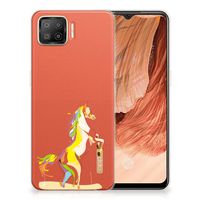 OPPO A73 4G Telefoonhoesje met Naam Horse Color