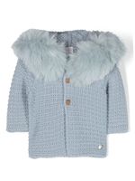 Paz Rodriguez manteau Bambalina en maille - Bleu