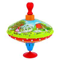 Brummkreisel Gänseliesel: Ø= 18,5 cm, H= 21 cm, Blech, Kunststoff, Holz, per Stuk