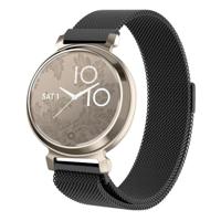 By Qubix - Milanese bandje - Zwart - Compatible met Garmin Lily 2 - Compatible Garmin bandje