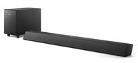 Philips B5305/12 SoundBar met Draadloze Subwoofer (2.1-Kanaals, 70 W Uitgangsvermogen, Bluetooth, HDMI ARC, Geometrisch Design, Geïntegreerde Wandsteunen)
