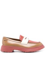 Camper mocassins Walden Twins à design colour block - Marron