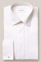 ETON Slim Fit Gala shirt ecru, Effen