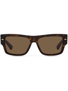 Dolce & Gabbana Eyewear lunettes de soleil Lusso Sartoriale - Marron