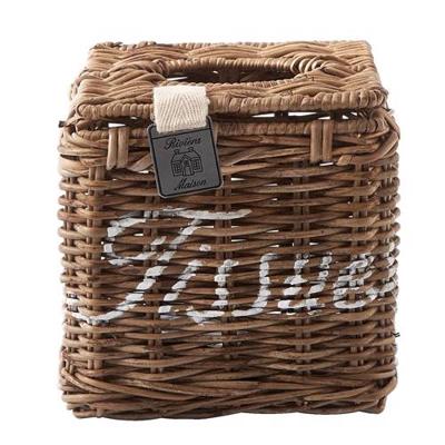 Riviera Maison Rustic Rattan tissuebox mandje