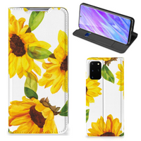 Smart Cover voor Samsung Galaxy S20 Plus Zonnebloemen