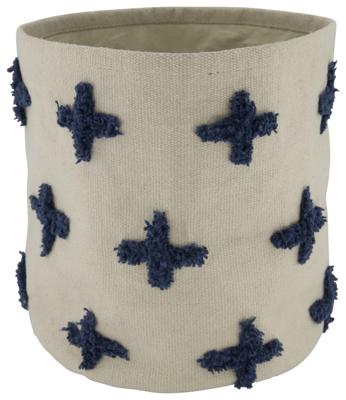 HEMA Canvas Mand Ø25x28 Plusjes